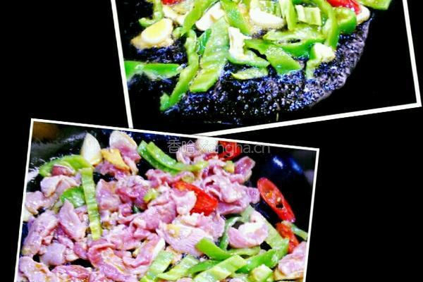 贡菜炒肉的做法图解3