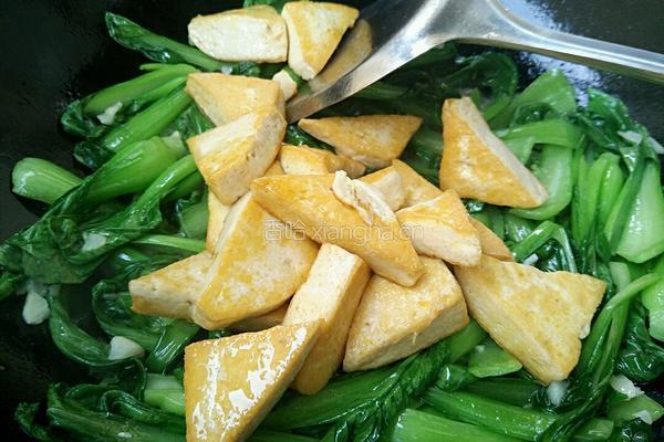 豆腐小油菜的做法图解10