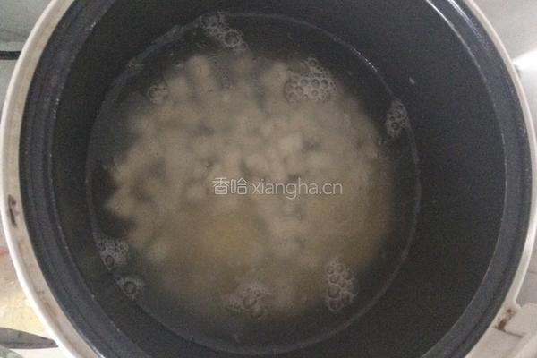 小米山药粥的做法图解4