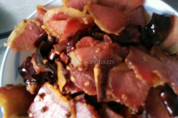 炒里脊腊肉的做法图解4