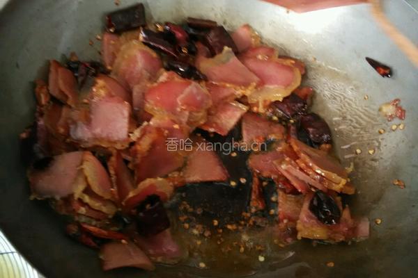 炒里脊腊肉的做法图解3