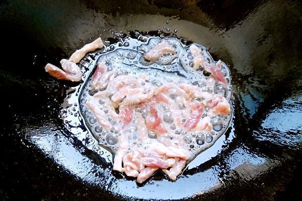 韭菜豆芽炒肉的做法图解7