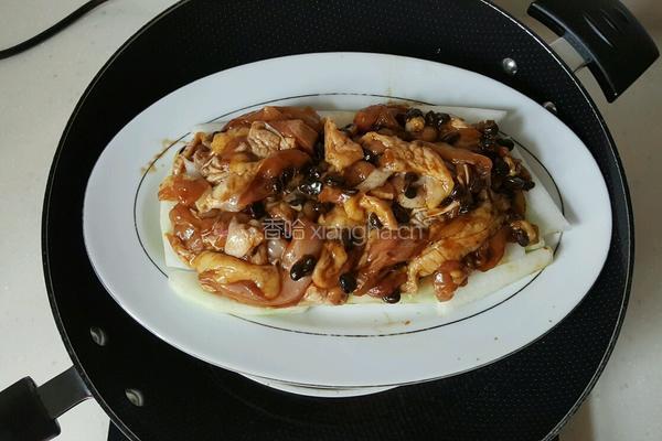 冬瓜豆豉飘香鸡的做法图解3