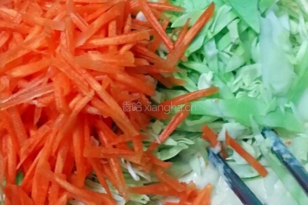 蔬菜煎饼的做法图解3
