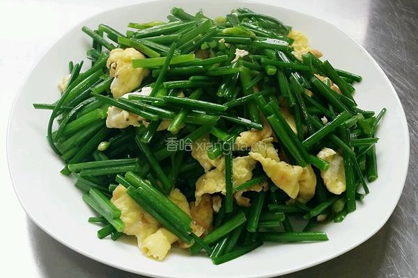 韭菜梗炒鸡蛋的做法图解6