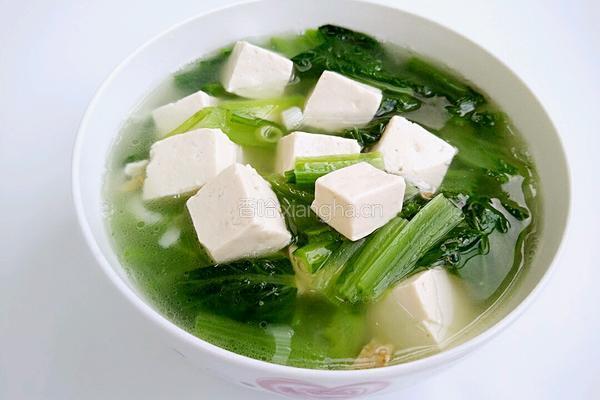 小白菜豆腐汤的做法图解13
