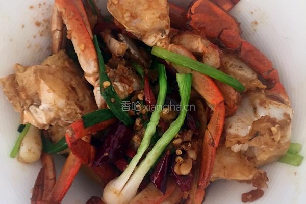 姜葱炒蟹的做法图解6