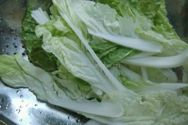 响油白菜的做法图解1