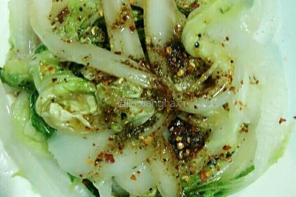 响油白菜的做法图解4