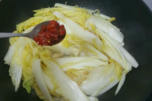 醋溜白菜的做法图解4