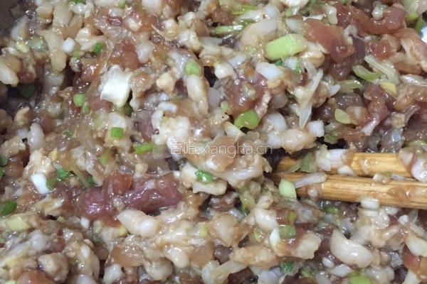 猪肉大葱饺子的做法图解2