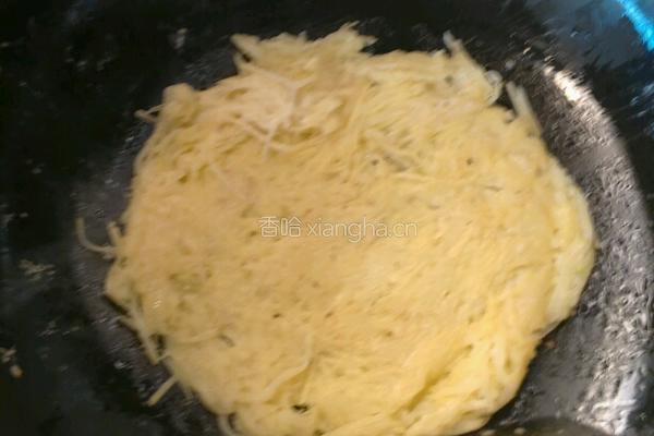 煎土豆丝饼子的做法图解4
