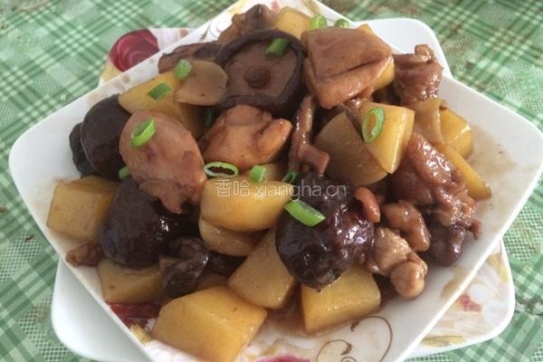 香菇土豆鸡腿的做法图解8