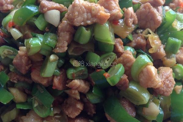 肉末四季豆丁
