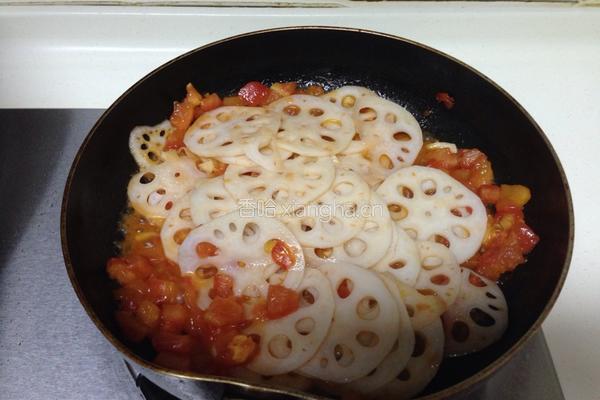 茄汁藕片的做法图解8