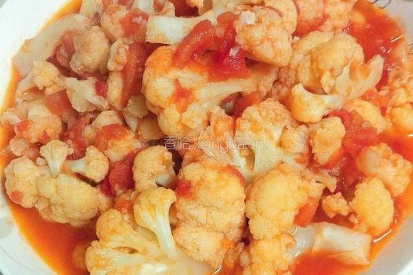 蕃茄煮花菜的做法图解8