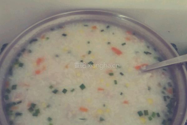瘦肉粥的做法图解3