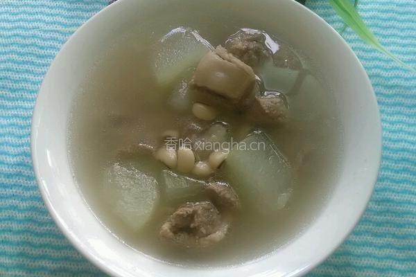 排骨眉豆冬瓜汤的做法图解8