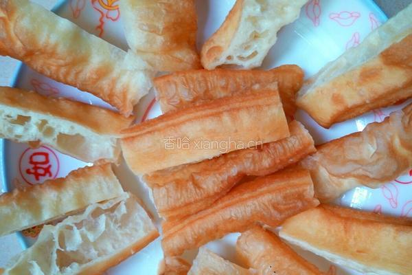 清蒸丝瓜油条的做法图解2