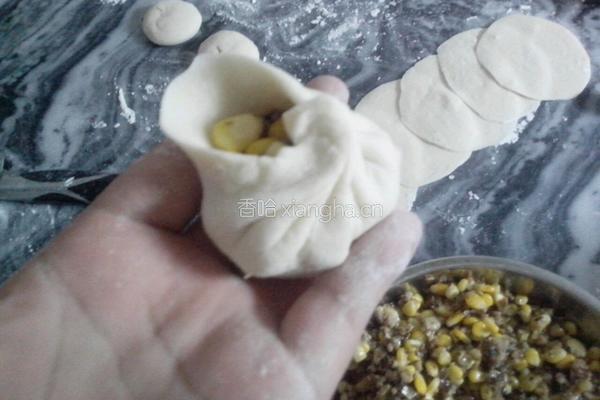 玉米冬菇猪肉包的做法图解24