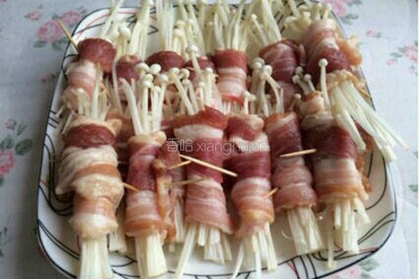 金针菇肉卷的做法图解3