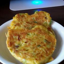 南瓜虾皮鸡蛋饼的做法[图]