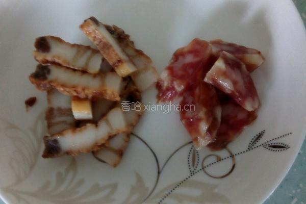 腊味炒芥蓝的做法图解4