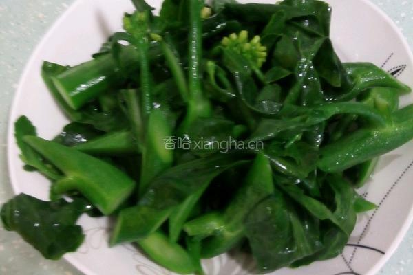 腊味炒芥蓝的做法图解6