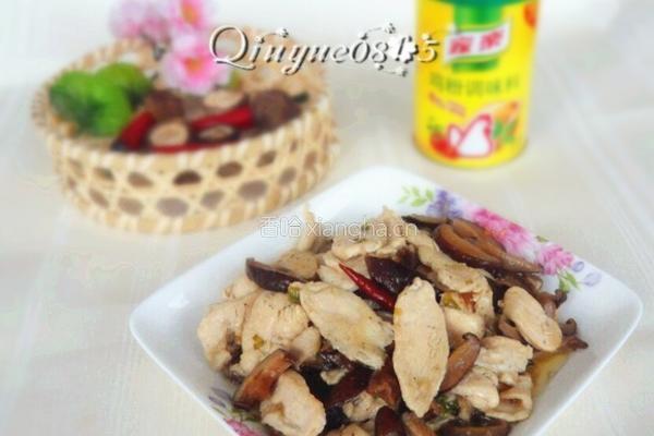 鸡片炒香菇 