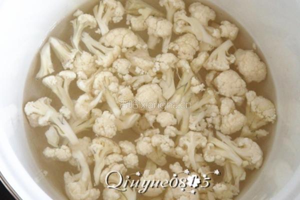 菜花木耳的做法图解3