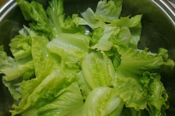 呛生菜的做法图解2