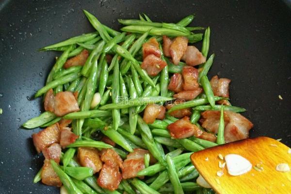 豆角炒花肉的做法图解6