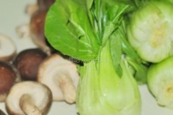 香菇青菜完美搭配的做法图解1