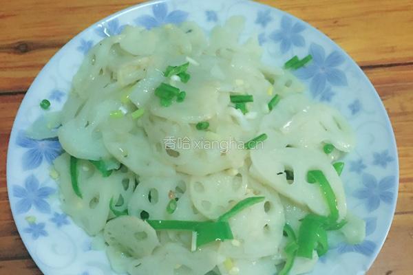 素炒莲藕的做法图解3