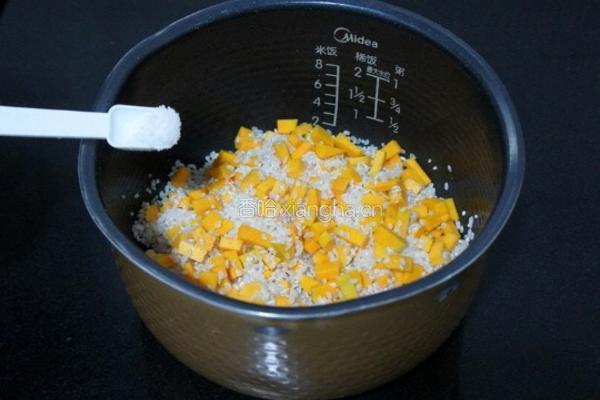 南瓜饭的做法图解2