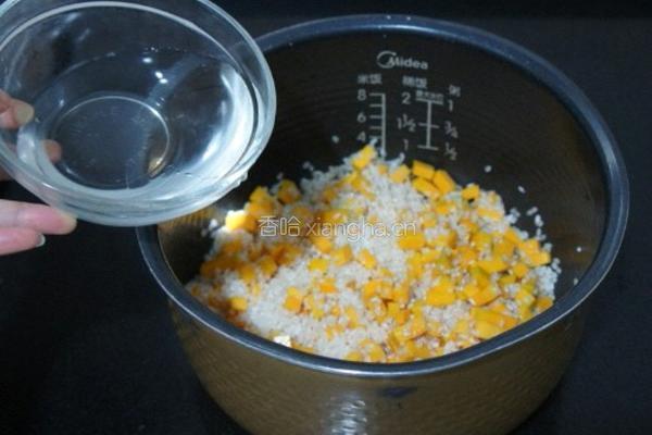 南瓜饭的做法图解4