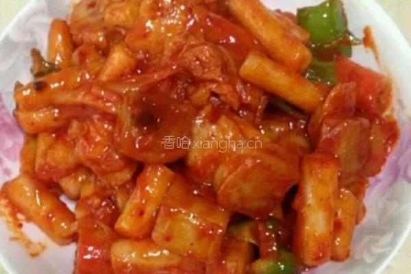 韩国炒年糕的做法图解3
