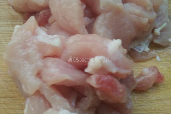 有机菜花炒肉的做法图解1