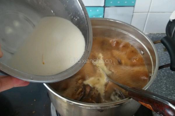 菌菇鸡丝打卤面的做法图解10