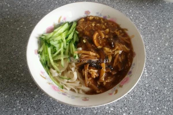 菌菇鸡丝打卤面的做法图解18