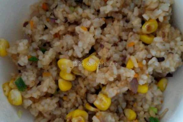 杂蔬炒饭的做法图解5