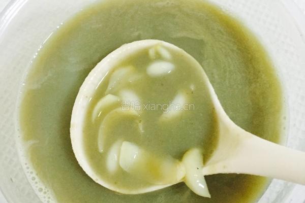 鲜百合绿豆沙的做法图解12