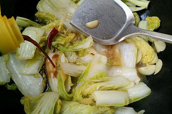 醋溜娃娃菜的做法图解8