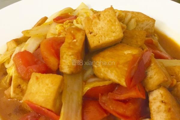 番茄白菜豆腐的做法图解9