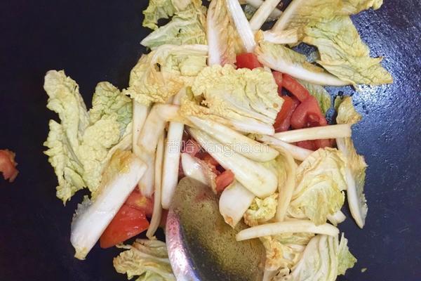 番茄白菜豆腐的做法图解7