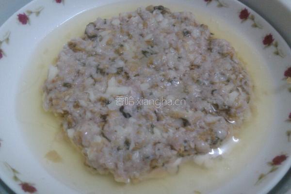 梅菜马蹄蒸肉饼的做法图解8