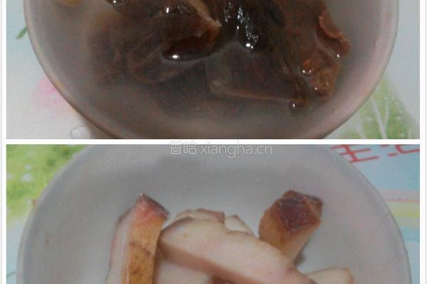 豆角腊肉炒饭的做法图解1