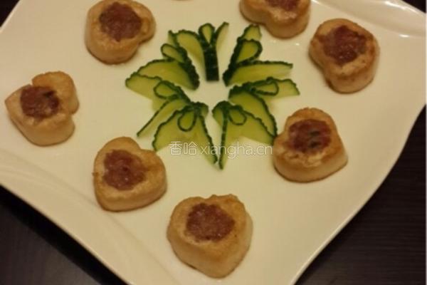 肉馅酿豆腐的做法图解9