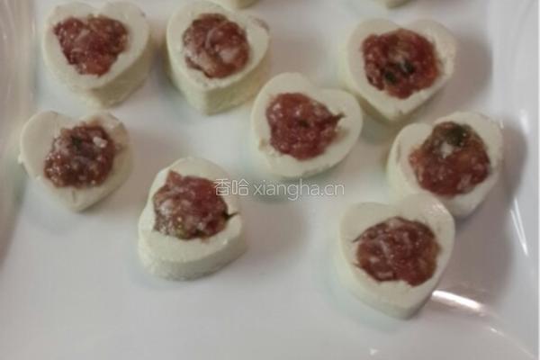 肉馅酿豆腐的做法图解6