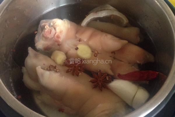 猪蹄皮冻的做法图解4